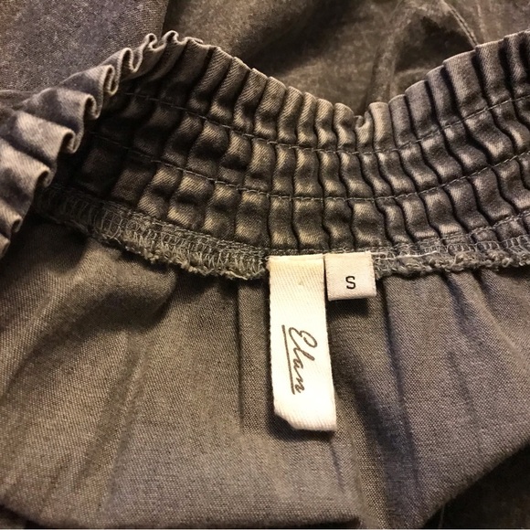 Elan Dark Wash 3/4 Sleeve Denim Dress - Picture 2 of 6